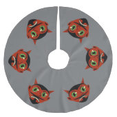  ontdooide polyesterboomrok kerstboom rok (Voorkant)