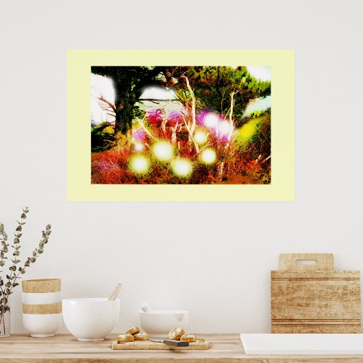 Ontdopt hout poster (Keuken)