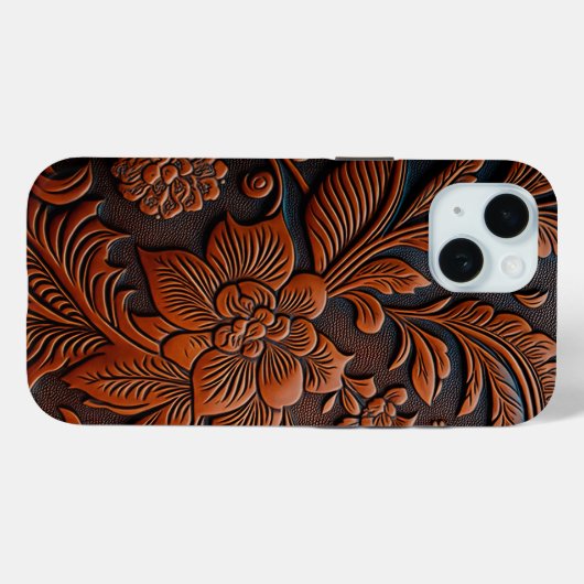 Ontdopt leder Case-Mate iPhone case (Achterkant (horizontaal))