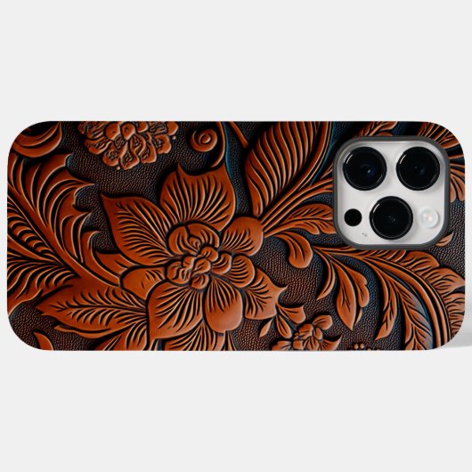 Ontdopt leder Case-Mate iPhone case (Achterkant (horizontaal))