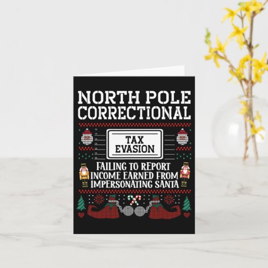 Ontduiking- Elf Familie Kerstmis Matching Papa Oom Kaart (Gele Bloem)