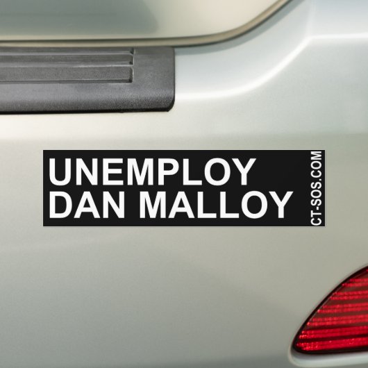 onteigening dan malloy bumper sticker (Op auto)