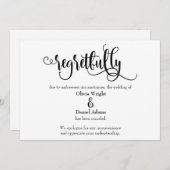 Onterecht Manuscript Geannuleerde Aankondiging van (Voorkant / Achterkant)