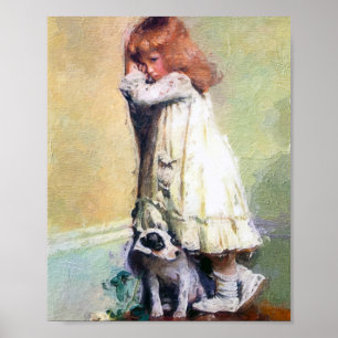 Onterend Meesterwerk Olie Schilderij Vintage Poster