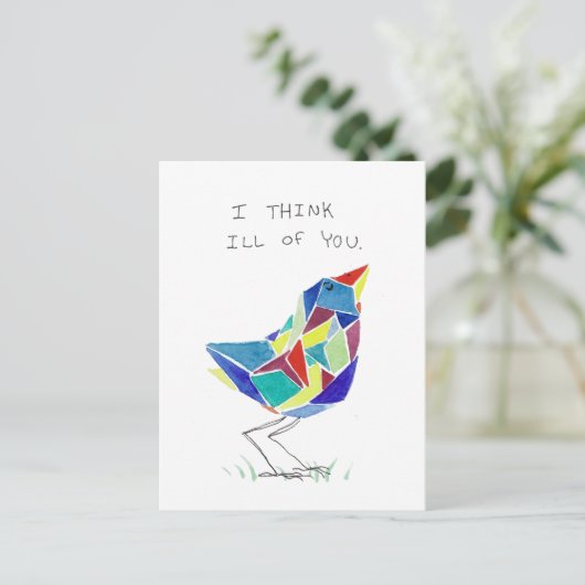 Ontevreden Briefkaart (Staand voorkant)