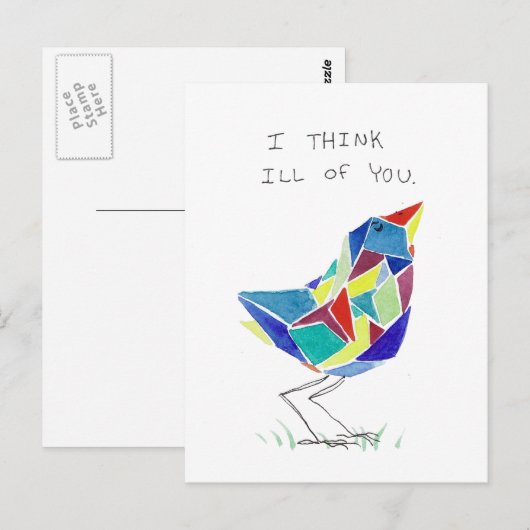 Ontevreden Briefkaart (Voorkant / Achterkant)