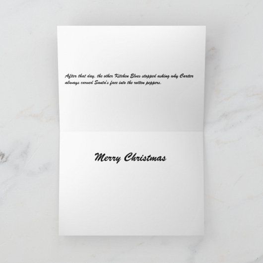 ontevreden elf feestdagen kaart (Binnen)