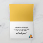 Ontevreden kat zittend op toilet krijgen snel goed kaart (Binnen)