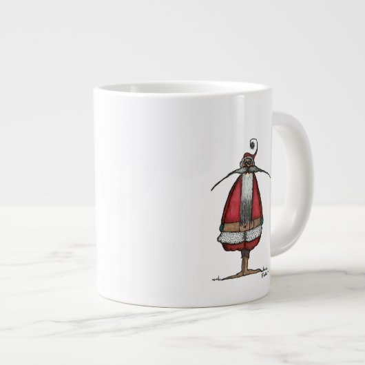 Ontevreden Kerstman Grote Koffiekop (Voorkant rechts)