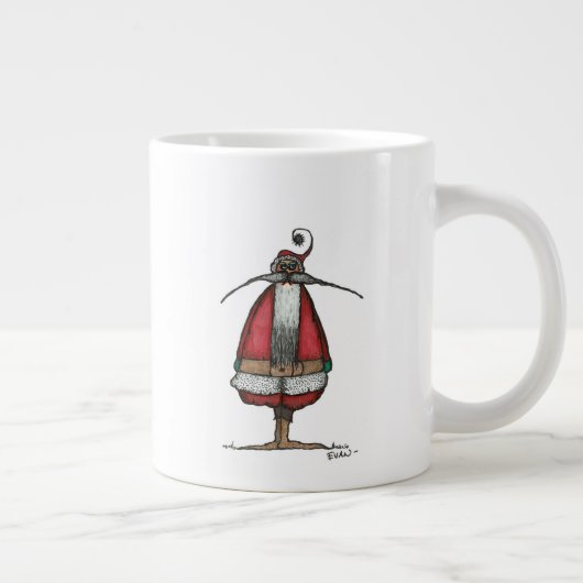 Ontevreden Kerstman Grote Koffiekop (Rechts)