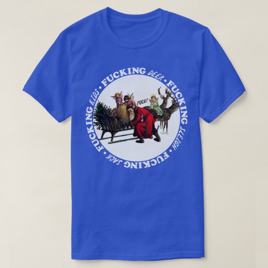 Ontevreden Kerstman T-shirt (Design voorkant)
