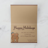 Ontevreden peperkoek man kerst Kaart (Binnen)