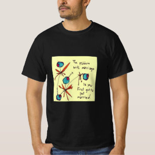 Ontevreden verloofde onwetende kunstbruid bruidego t-shirt