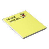 Ontevreden werknemer Face Grumpey Notitieblok (Schuin)