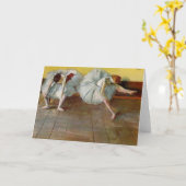 Ontgas het Wenskaart van Twee Balletdansers Kaart (Gele Bloem)