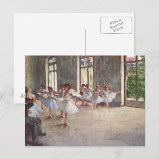 Ontgasten de Repetitie van het Ballet Briefkaart (Voorkant / Achterkant)
