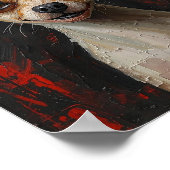 Ontgesteelde Ziel: Modern Expressionistische Honde Poster (Hoek)