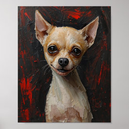 Ontgesteelde Ziel: Modern Expressionistische Honde Poster