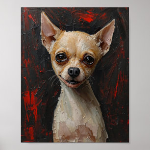 Ontgesteelde Ziel: Modern Expressionistische Honde Poster