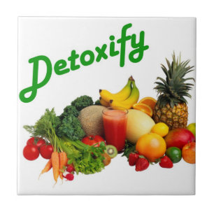 Ontgiften Fruit en Groenten Tegeltje
