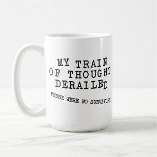 Ontgleisde Trein Van Gedachten FunnyMug Koffiemok
