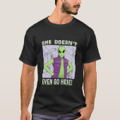 Ontgoocheld gezicht Alien T-Shirt (Voorkant)