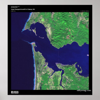 Ontgoocheling van de cape, WA Poster