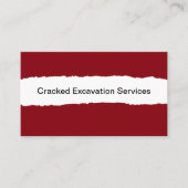 ontgraving, ruimen van land visitekaartje (Voorkant)