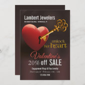 Ontgrendel de promotie van Her Heart Valentijns Kaart (Voorkant / Achterkant)