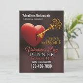 Ontgrendel de promotie van Her Heart Valentijns Kaart (Staand voorkant)