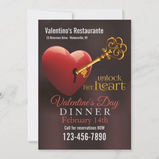 Ontgrendel de promotie van Her Heart Valentijns Kaart (Voorkant)