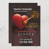 Ontgrendel de promotie van Her Heart Valentijns Kaart (Voorkant / Achterkant)