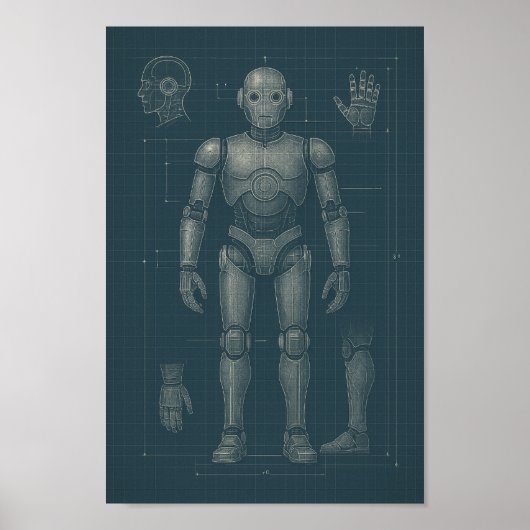 Ontgrendel de toekomst - één blauwdruk per keer poster (Voorkant)