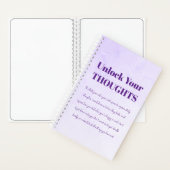 Ontgrendel je gedachten Motivatie Schrijven Dagboe Notitieboek (Binnen)