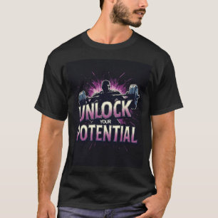 Ontgrendel Je Potentieel: Bold Fitness T-shirt