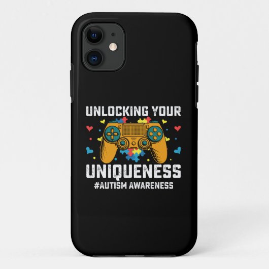 Ontgrendel je uniciteit Autisme Gamen Gamer Case-Mate iPhone Case (Achterkant)