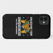 Ontgrendel je uniciteit Autisme Gamen Gamer Case-Mate iPhone Case (Achterkant (horizontaal))