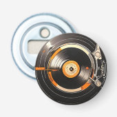 Ontgrendel nostalgie: vinyl button flesopener (Voorkant)