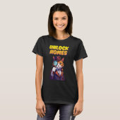 ONTGRENDEL THUIS KAT DETECTIVE PUNTORE FUNNY T-SHIRT (Voorkant volledig)