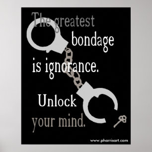 Ontgrendel uw Poster in de geest (zwart)