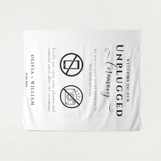 Ontgrendeld Ceremony Weddenschap Wandkleed (Voorkant (horizontaal))