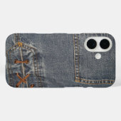 Ontgrendeld denim telefoonhoesje Case-Mate iPhone case (Achterkant (horizontaal))