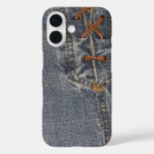 Ontgrendeld denim telefoonhoesje Case-Mate iPhone case (Achterkant)