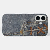 Ontgrendeld denim telefoonhoesje Case-Mate iPhone case (Achterkant (horizontaal))