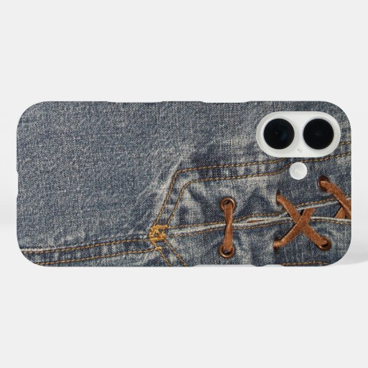 Ontgrendeld denim telefoonhoesje Case-Mate iPhone case (Achterkant (horizontaal))