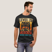  ontgrendeld niveau 28 Retro-videocontroller B T-shirt (Voorkant volledig)