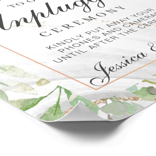 Ontgrendeld Poster voor bruiloft (Hoek)