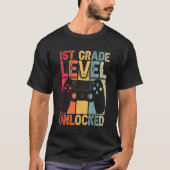  ontgrendelde videogame van de eerste graad Rug T T-shirt (Voorkant)