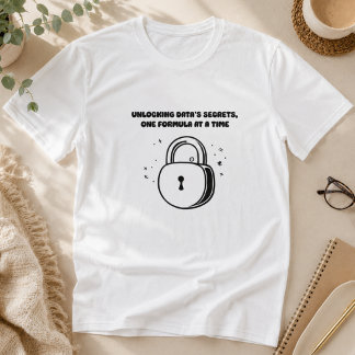Ontgrendelende Data Geheimen Formule Analytics Wiz T-shirt