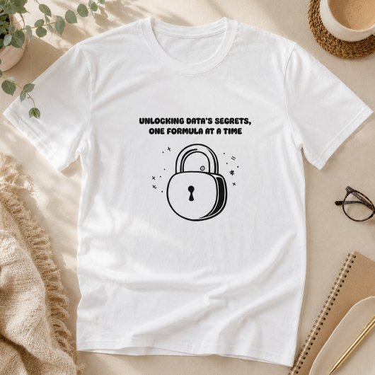 Ontgrendelende Data Geheimen Formule Analytics Wiz T-shirt